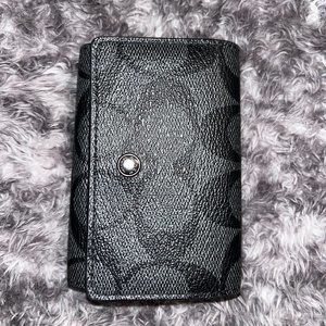 Coach Five Ring Key Case in Signature Canvas